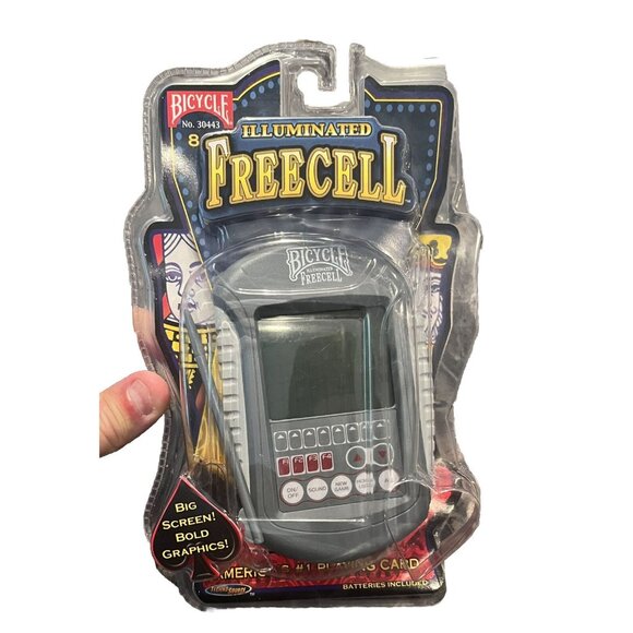 Bicycle Illuminated Freecell TouchPad Hand Held Solitaire Card Game 2006 Works! - Picture 1 of 2